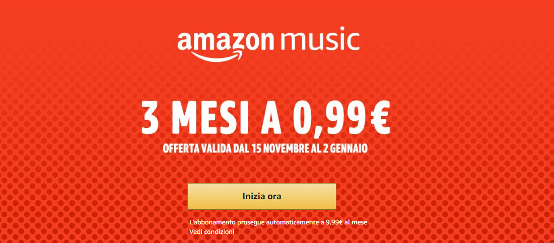 Amazon Music Unlimited prova gratuita