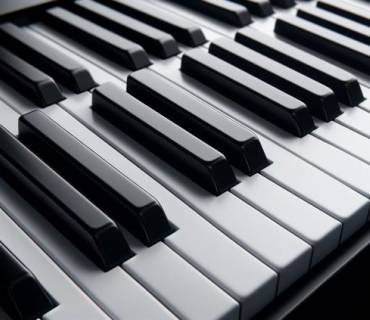 scioltezza delle dita sui tasti neri del pianoforte
